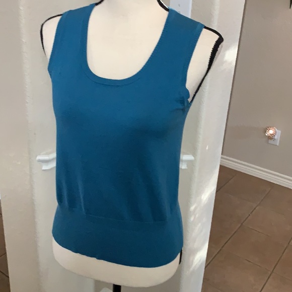 Grace Elements blue sleeveless lightweight  silk blend sweater vest Size XS/PP - Picture 6 of 14